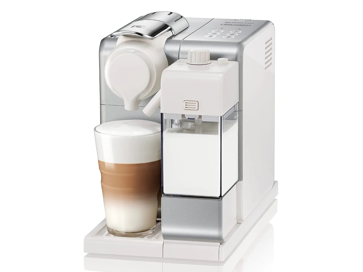 Delonghi Nespresso EN 560.S in white color pod capsule coffee machine