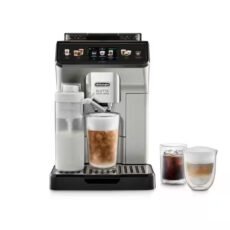 Front look Delonghi ECAM 450.65.S one touch automatic coffee machine with hot and cold brew feature