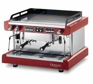 Astoria Pratic Avant 2 group semi-automatic professional coffee machine in red color