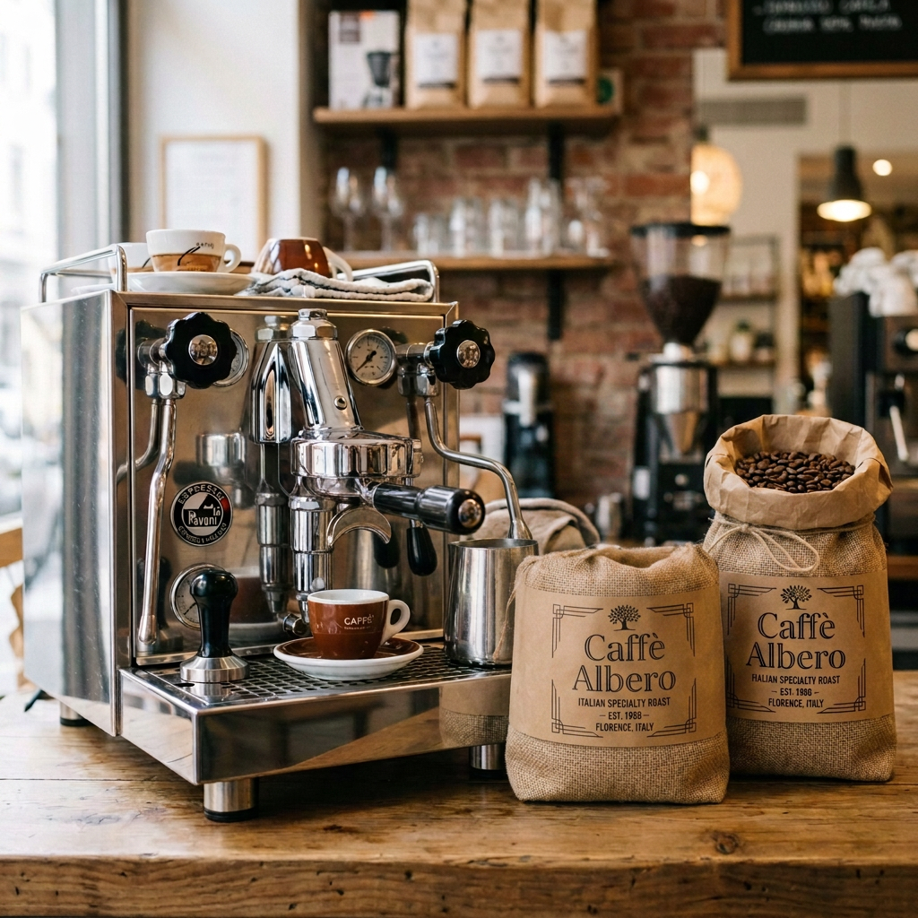 Coffee Machines and Fresh Roasted Beans